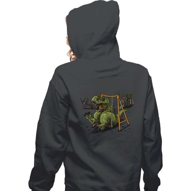 Shirts Zippered Hoodies, Unisex / Small / Dark Heather Jurassic Park