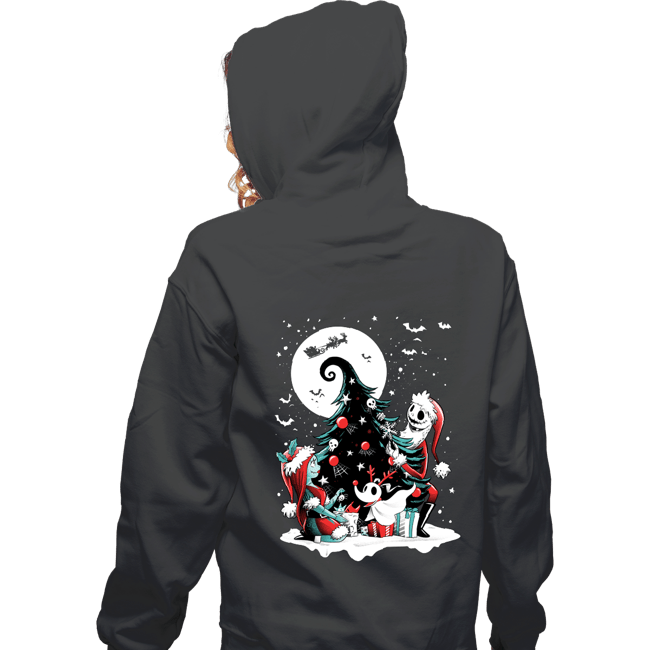 Daily_Deal_Shirts Zippered Hoodies, Unisex / Small / Dark Heather Christmas Nightmare