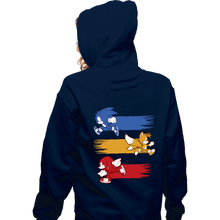 Load image into Gallery viewer, Daily_Deal_Shirts Zippered Hoodies, Unisex / Small / Navy Runners
