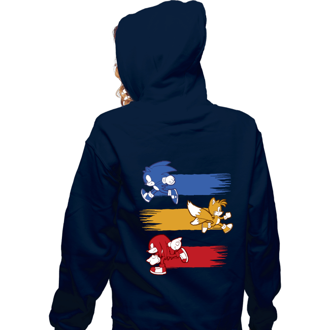 Daily_Deal_Shirts Zippered Hoodies, Unisex / Small / Navy Runners