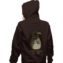 Load image into Gallery viewer, Shirts Zippered Hoodies, Unisex / Small / Dark Chocolate I Know Where You Live
