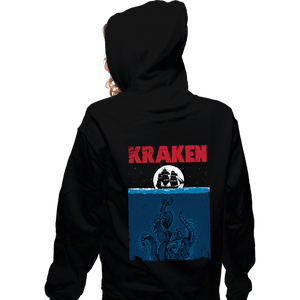 Daily_Deal_Shirts Zippered Hoodies, Unisex / Small / Black KRAKEN