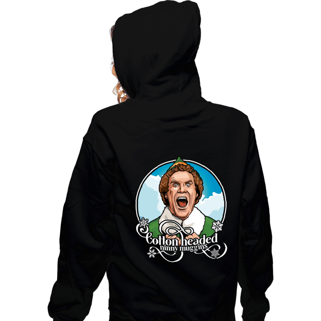 Daily_Deal_Shirts Zippered Hoodies, Unisex / Small / Black Cotton Headed Ninny Muggins