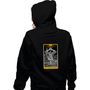 Shirts Zippered Hoodies, Unisex / Small / Black Tarot The Hanged Man