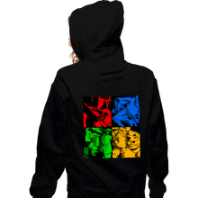 Load image into Gallery viewer, Daily_Deal_Shirts Zippered Hoodies, Unisex / Small / Black Retro TANK!
