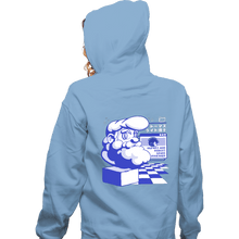 Load image into Gallery viewer, Secret_Shirts Zippered Hoodies, Unisex / Small / Royal Blue Light Wave
