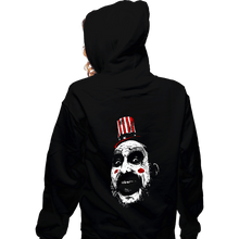 Load image into Gallery viewer, Shirts Zippered Hoodies, Unisex / Small / Black Captain Spaulding
