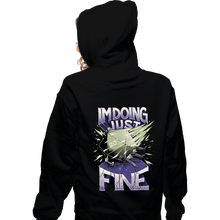 Load image into Gallery viewer, Daily_Deal_Shirts Zippered Hoodies, Unisex / Small / Black Doing Just Fine
