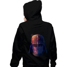 Load image into Gallery viewer, Daily_Deal_Shirts Zippered Hoodies, Unisex / Small / Black Galactic Darth Vader

