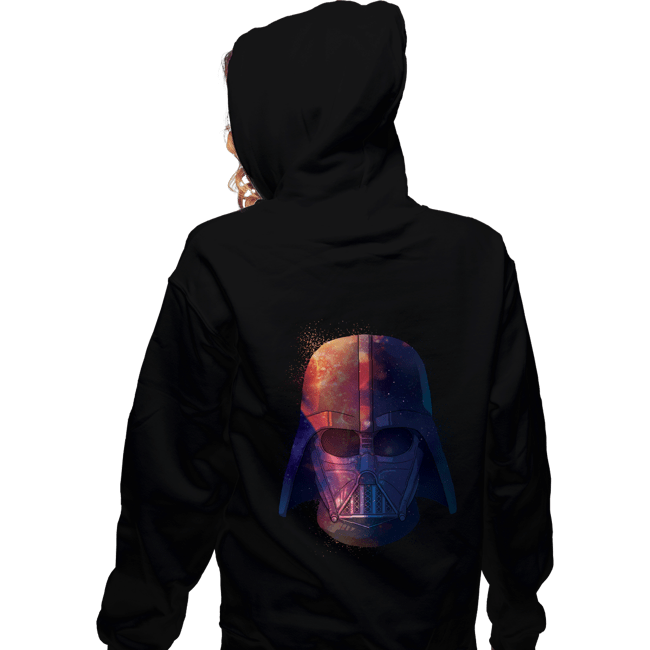 Daily_Deal_Shirts Zippered Hoodies, Unisex / Small / Black Galactic Darth Vader