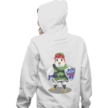 Load image into Gallery viewer, Shirts Zippered Hoodies, Unisex / Small / White Hyrule Chicken
