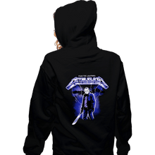 Load image into Gallery viewer, Daily_Deal_Shirts Zippered Hoodies, Unisex / Small / Black Metal Slash

