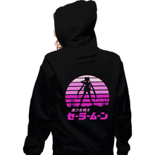 Load image into Gallery viewer, Shirts Zippered Hoodies, Unisex / Small / Black Sailor Moon Sun Set
