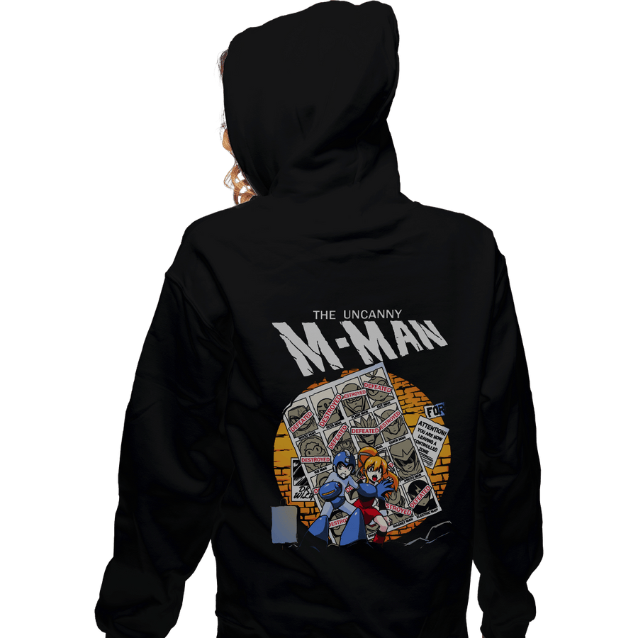 Shirts Zippered Hoodies, Unisex / Small / Black The Uncanny M-Man