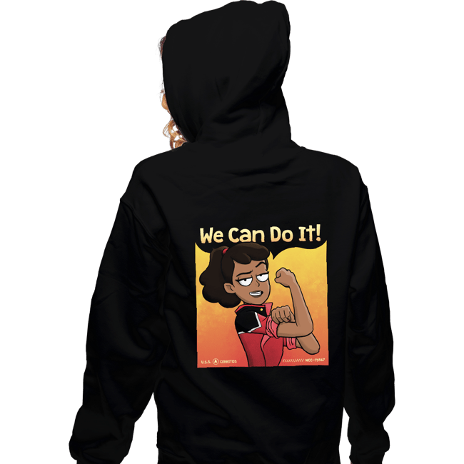 Secret_Shirts Zippered Hoodies, Unisex / Small / Black The Lower Decks Can Do It