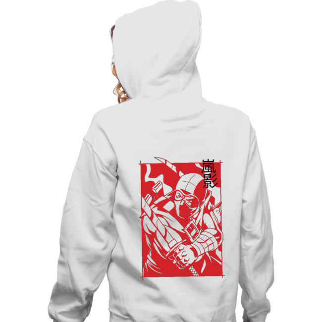 Daily_Deal_Shirts Zippered Hoodies, Unisex / Small / White Ninja Rival