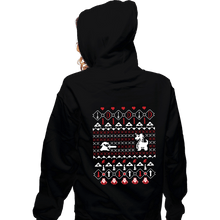 Load image into Gallery viewer, Shirts Zippered Hoodies, Unisex / Small / Black It&#39;s Dangerous To Go Alone At Christmas

