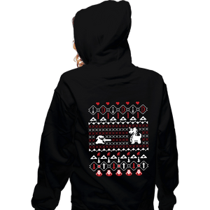 Shirts Zippered Hoodies, Unisex / Small / Black It's Dangerous To Go Alone At Christmas