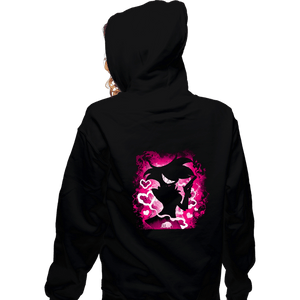 Daily_Deal_Shirts Zippered Hoodies, Unisex / Small / Black Spider Demon