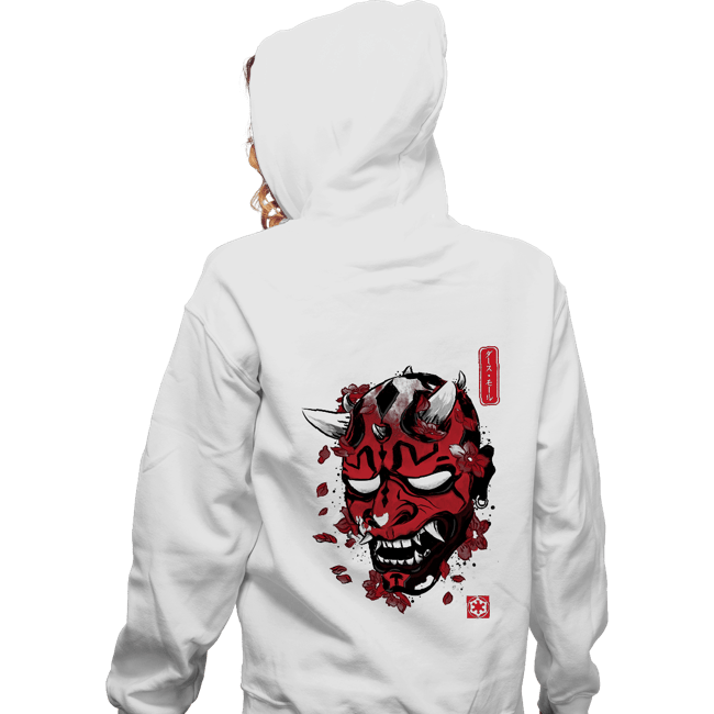 Daily_Deal_Shirts Zippered Hoodies, Unisex / Small / White Darth Oni