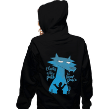 Load image into Gallery viewer, Secret_Shirts Zippered Hoodies, Unisex / Small / Black Space Coyote Secret Sale
