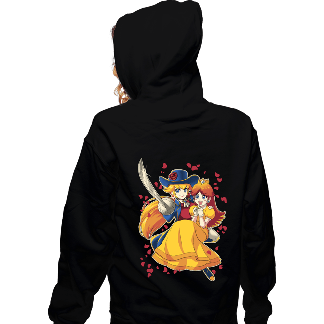 Daily_Deal_Shirts Zippered Hoodies, Unisex / Small / Black Princess Rescue