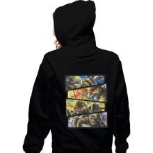 Load image into Gallery viewer, Shirts Zippered Hoodies, Unisex / Small / Black Turtle Power
