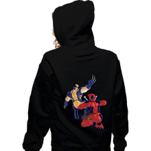 Load image into Gallery viewer, Secret_Shirts Zippered Hoodies, Unisex / Small / Black Wolverine And Deadpool

