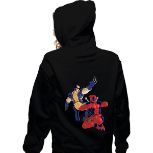Secret_Shirts Zippered Hoodies, Unisex / Small / Black Wolverine And Deadpool
