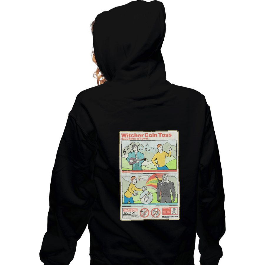 Shirts Pullover Hoodies, Unisex / Small / Black Witcher Coin Toss