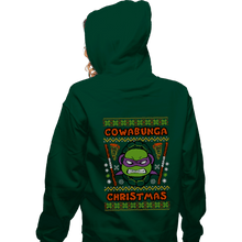 Load image into Gallery viewer, Shirts Zippered Hoodies, Unisex / Small / Irish Green Donatello Christmas
