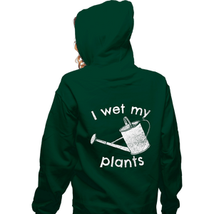 Shirts Zippered Hoodies, Unisex / Small / Irish Green I Wet My Plants