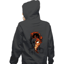 Load image into Gallery viewer, Daily_Deal_Shirts Zippered Hoodies, Unisex / Small / Dark Heather Power God Of Fire
