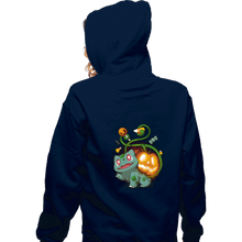 Load image into Gallery viewer, Secret_Shirts Zippered Hoodies, Unisex / Small / Navy Bulpumpkin
