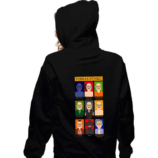 Daily_Deal_Shirts Zippered Hoodies, Unisex / Small / Black Who Is Tobias Funke