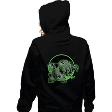 Load image into Gallery viewer, Daily_Deal_Shirts Zippered Hoodies, Unisex / Small / Black Cthulhu Says Hi
