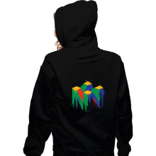 Load image into Gallery viewer, Secret_Shirts Zippered Hoodies, Unisex / Small / Black N64 Splashes
