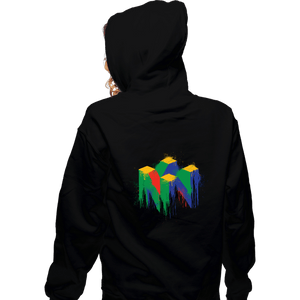 Secret_Shirts Zippered Hoodies, Unisex / Small / Black N64 Splashes