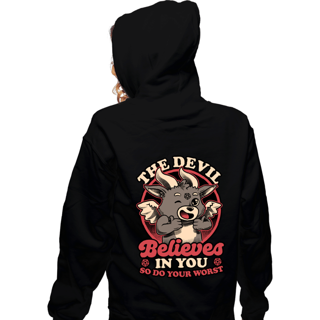 Secret_Shirts Zippered Hoodies, Unisex / Small / Black Devils Believe In You