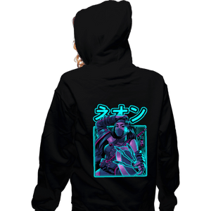 Daily_Deal_Shirts Zippered Hoodies, Unisex / Small / Black Mortal Neon