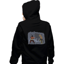 Load image into Gallery viewer, Shirts Zippered Hoodies, Unisex / Small / Black Dragon Kid
