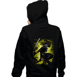 Daily_Deal_Shirts Zippered Hoodies, Unisex / Small / Black The Githyanki Warrior