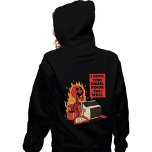 Load image into Gallery viewer, Daily_Deal_Shirts Zippered Hoodies, Unisex / Small / Black You Got Mail
