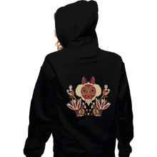 Load image into Gallery viewer, Shirts Zippered Hoodies, Unisex / Small / Black Mononoke Deco
