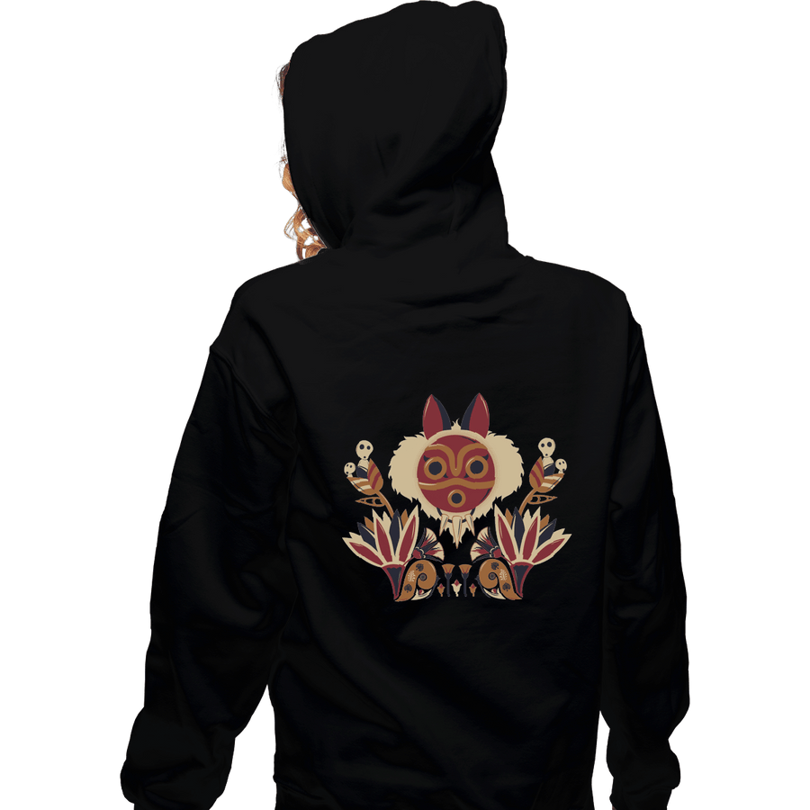 Shirts Zippered Hoodies, Unisex / Small / Black Mononoke Deco