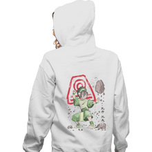 Load image into Gallery viewer, Shirts Zippered Hoodies, Unisex / Small / White The Power Of The Earth Kingdom
