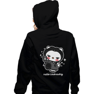 Shirts Pullover Hoodies, Unisex / Small / Black Hello Wednesday