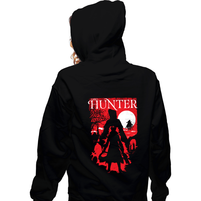 Secret_Shirts Zippered Hoodies, Unisex / Small / Black Good  Hunter
