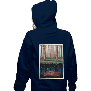 Shirts Zippered Hoodies, Unisex / Small / Navy Visit the Upside Down