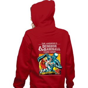 Daily_Deal_Shirts Zippered Hoodies, Unisex / Small / Red The Android's Dungeon & Baseball Card Shop